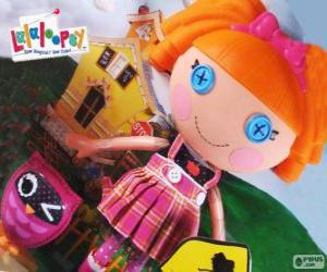 Puzle Bea Spells-A-Lot de Lalaloopsy com seu animal de estimação, uma coruja