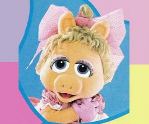 Puzle Bebê Piggy, o Muppet bebê Miss Piggy
