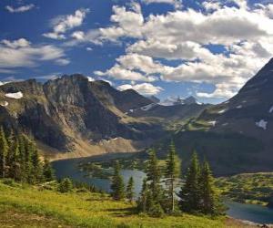 Puzle Belas paisagens de montanha