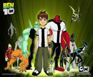 Puzle Ben 10 e as seus 10 personalidades