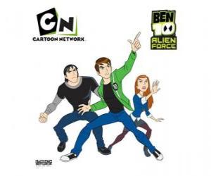 Puzle Ben 10, Gwen e Kevin