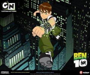 Puzle Ben 10 na cidade