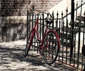 Puzle Bicicleta vermelha