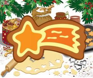 Puzle Biscoito como uma estrela de Natal