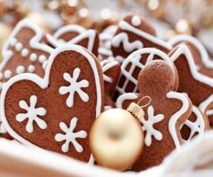 Puzle Biscoitos de Natal de várias formas