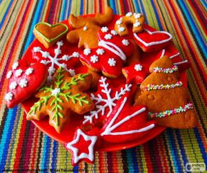 Puzle Biscoitos de Natal em casa