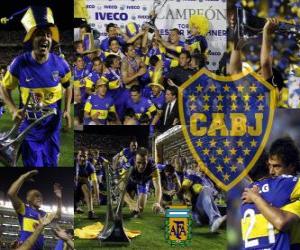 Puzle Boca Juniors, campeão do torneio Apertura 2011, Argentina