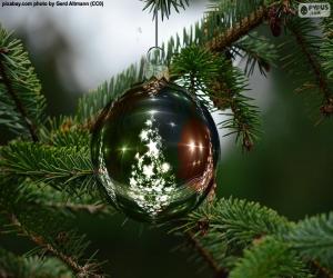 Puzle Bola de árvore de Natal