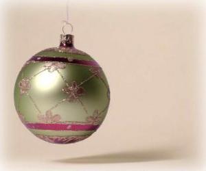 Puzle Bola do Natal decorada