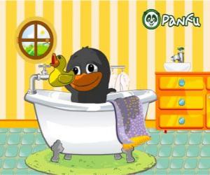 Puzle Bolly negros no banho, Panfu animal