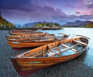 Puzle Botes de madeira