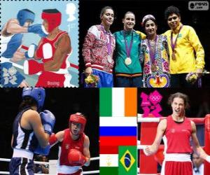 Puzle Boxe leve feminino Londres 2012