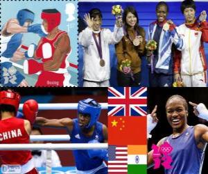 Puzle Boxe mosca feminino Londres 2012