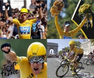 Puzle Bradley Wiggins  vencedor do Tour de France 2012