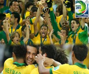 Puzle Brasil, campeão da Copa das Confederações FIFA de 2013