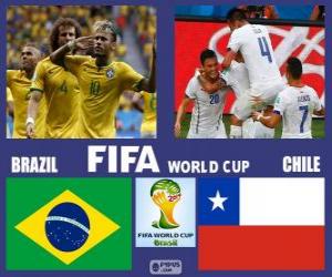 Puzle Brasil - Chile, oitava final, Brasil 2014