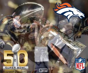 Puzle Broncos, campeão Super Bowl 2016