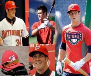 Puzle Bryce Harper jogador de beisebol Washington Nationals