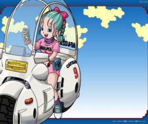 Puzle Bulma com a sua moto