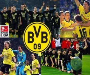 Puzle BV 09 Borussia Dortmund, campeão da Bundesliga 2011-12