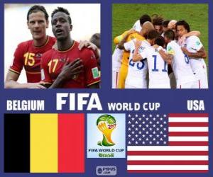Puzle Bélgica - Estados Unidos, oitava final, Brasil 2014