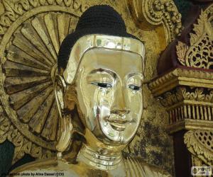 Puzle Cabeça de Buda de ouro