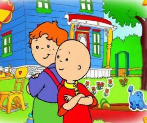 Puzle Caillou com seu amigo Leo