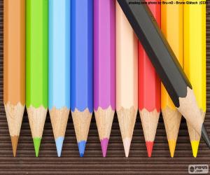Puzle Caixa de lápis de cor