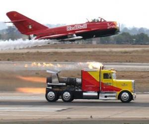 Puzle Caminhão vs avião