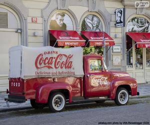 Puzle Caminhão velho de Coca-Cola