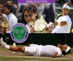 Puzle Campeão de Wimbledon 2010 Rafael Nadal