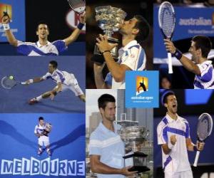Puzle Campeão do Aberto da Austrália, Novak Djokovic 2011