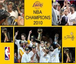Puzle Campeões da NBA 2010 - Los Angeles Lakers -