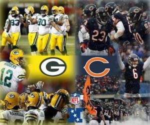 Puzle Campeonato de 2010-11 Final da NFC, o Green Bay Packers x Chicago Bears