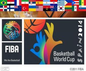 Puzle Campeonato Mundial de Basquetebol de 2014. Campeonato FIBA hospedado pela Espanha