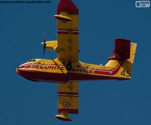 Puzle Canadair CL-215, hidroavião