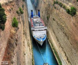 Puzle Canal de Corinto, Grécia