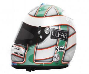 Puzle Capacete de Lucas di Grassi 2010