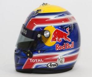 Puzle Capacete de Mark Webber 2010