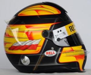 Puzle Capacete de Robert Kubica 2010