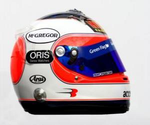 Puzle Capacete de Rubens Barrichello 2010