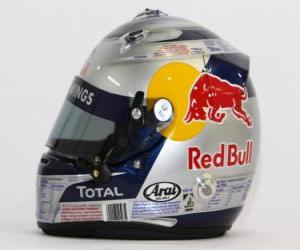 Puzle Capacete de Sebastian Vettel 2010