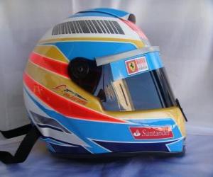 Puzle Capacete Fernando Alonso 2010