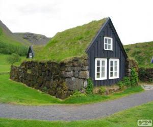Puzle Casa Viking, Islândia