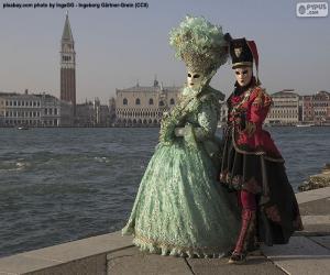 Puzle Casal de Carnaval de Veneza