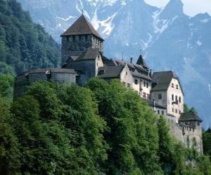 Puzle Castelo de Vaduz, Liechtenstein