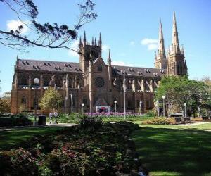 Puzle Catedral de Santa Maria em Sydney, Austrália