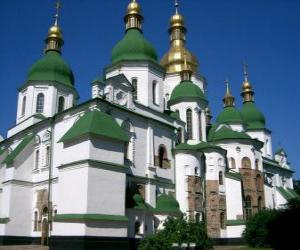 Puzle Catedral de Santa Sofia, em Kiev, Ucrânia.