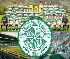 Puzle Celtic FC, conhecido como Celtic de Glasgow, clube de futebol escocês