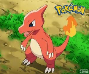 Puzle Charmeleon é a evolução de Charmander e evolui Charizard